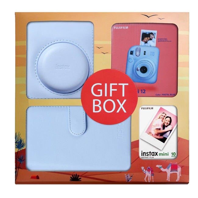FUJIFILM INSTAX MINI 12 BUNDLE GIFT SET BLUE
