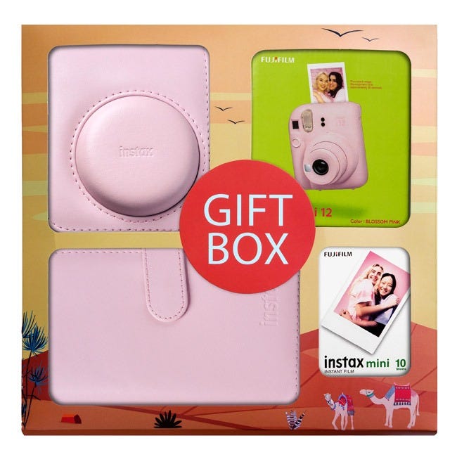 FUJIFILM INSTAX MINI 12 BUNDLE GIFT SET PINK
