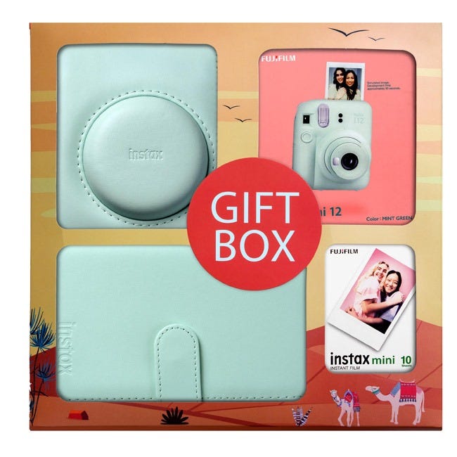 FUJIFILM INSTAX MINI 12 BUNDLE GIFT SET GREEN