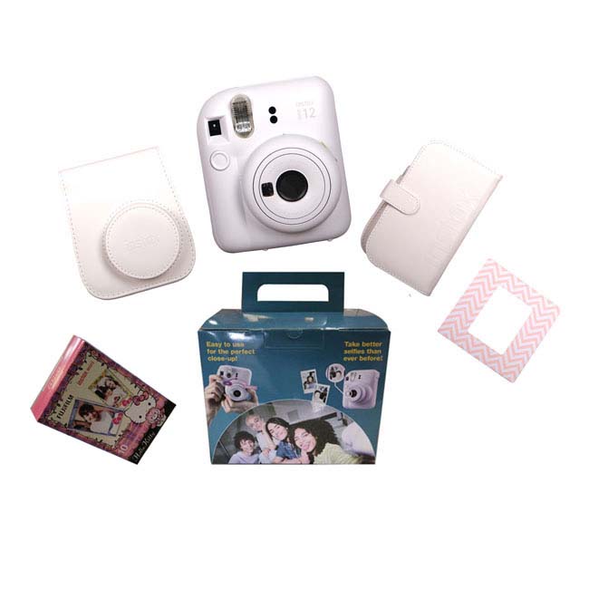 FUJIFILM INSTAX MINI 12 BUNDLE GIFT SET WHITE