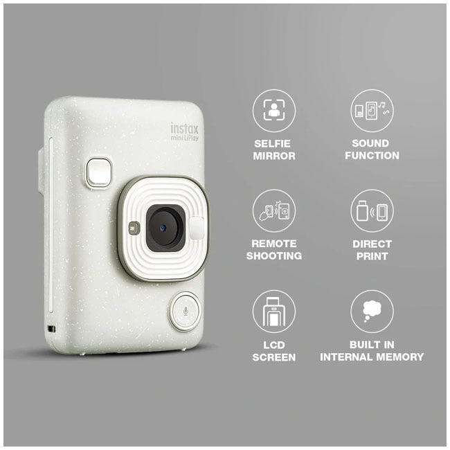 FUJIFILM INSTAX CAMERA LIPLAY C WHITE VN