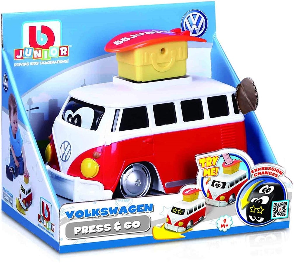 BBJUNIOR VOLKSWAGEN PRESS & GO BUS