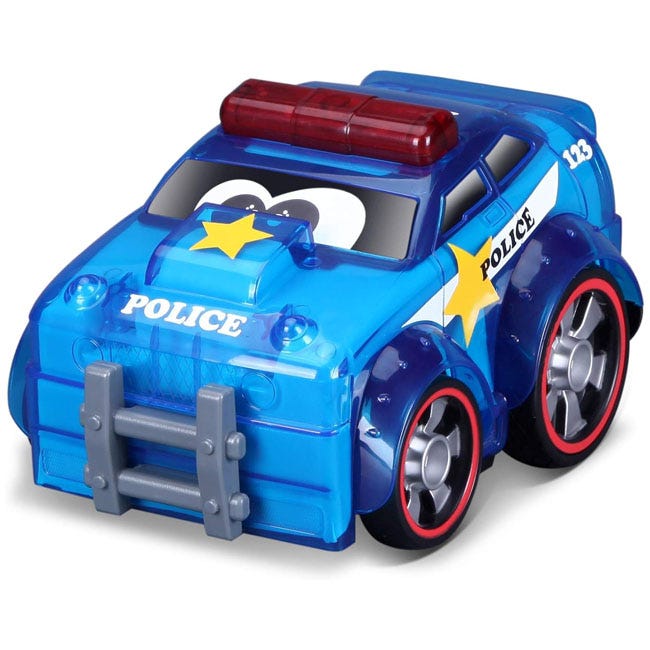 BBJUNIOR PUSH AND GLOW POLICE CAR