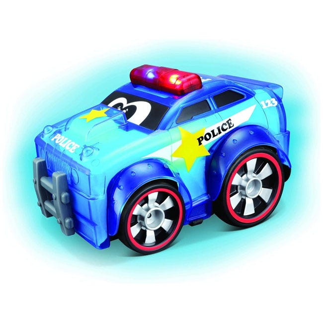 BBJUNIOR PUSH AND GLOW POLICE CAR