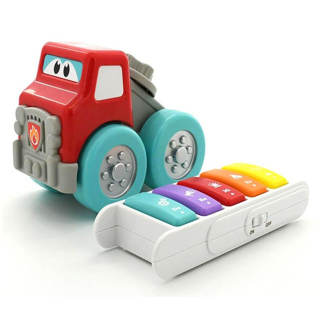 BBJUNIOR DRIVE AND ROCK FIRE TRUCK WITH PIANO