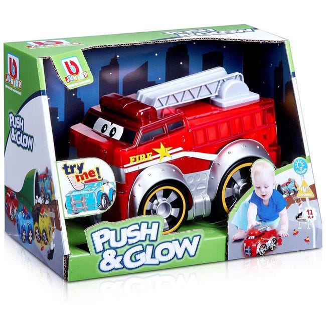 BBJUNIOR PUSH AND GLOW FIRE TRUCK