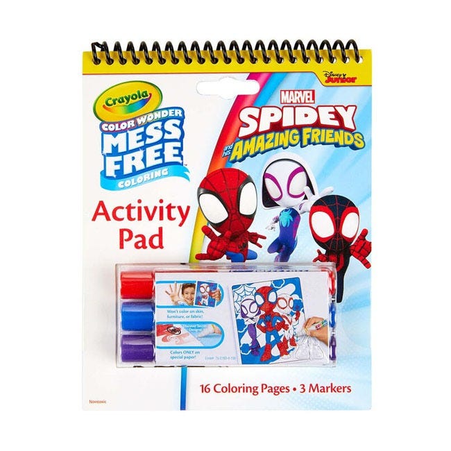 CRAYOLA COLOR WONDER SPIDEY AND FRIENDS COLORING SET