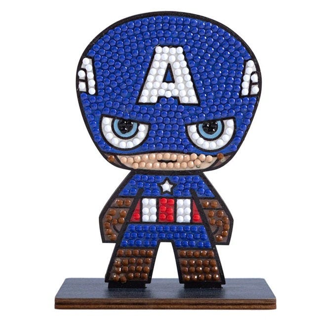 CRYSTAL ART BUDDIES - CAPTAIN AMERICA