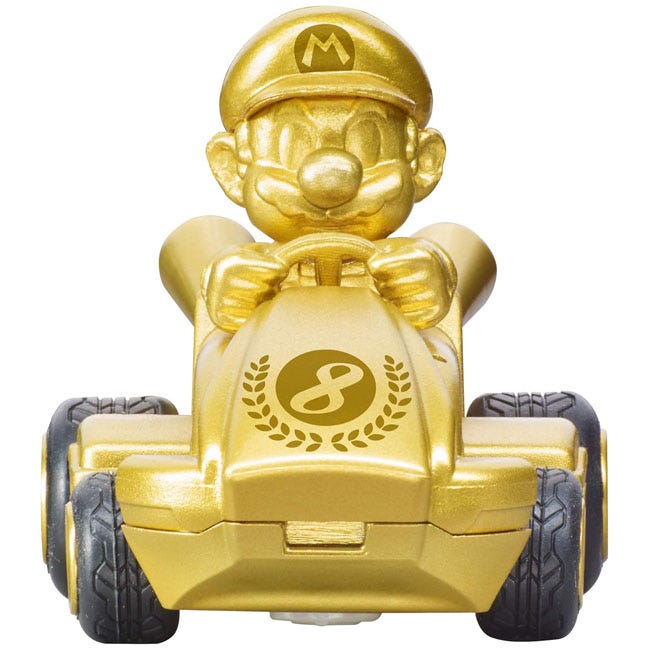 CARRERA MINI MARIO KART-2.4GHZ GOLD REMOTE CONTROL CAR