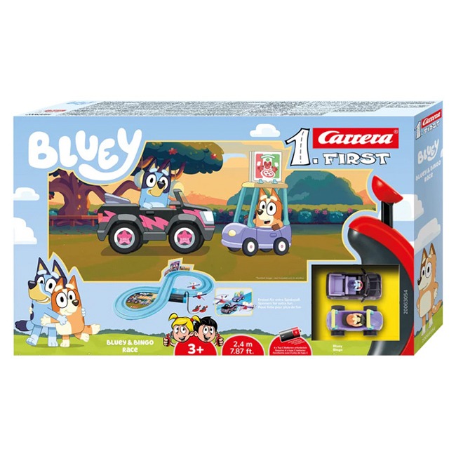 CARRERA FIRST YEAR BLUEY AND BINGO  RACING TRACKSET