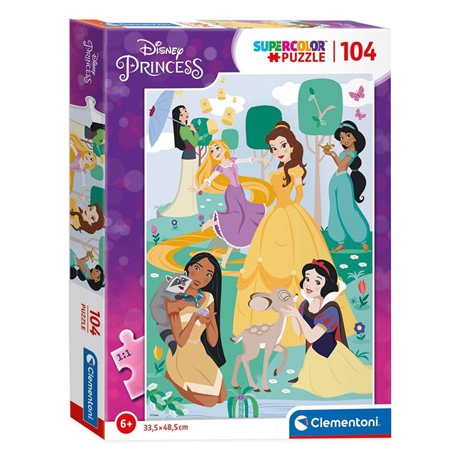 CLEMENTONI DISNEY PRINCESS PARK - 104 PCS PUZZLE