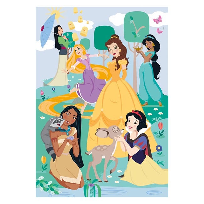 CLEMENTONI DISNEY PRINCESS PARK - 104 PCS PUZZLE