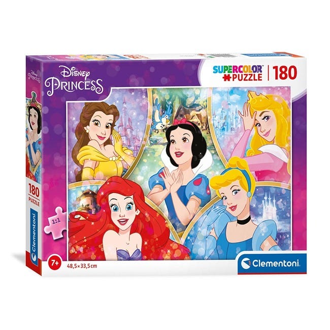 CLEMENTONI DISNEY PRINCESS - 180 PCS PUZZLE