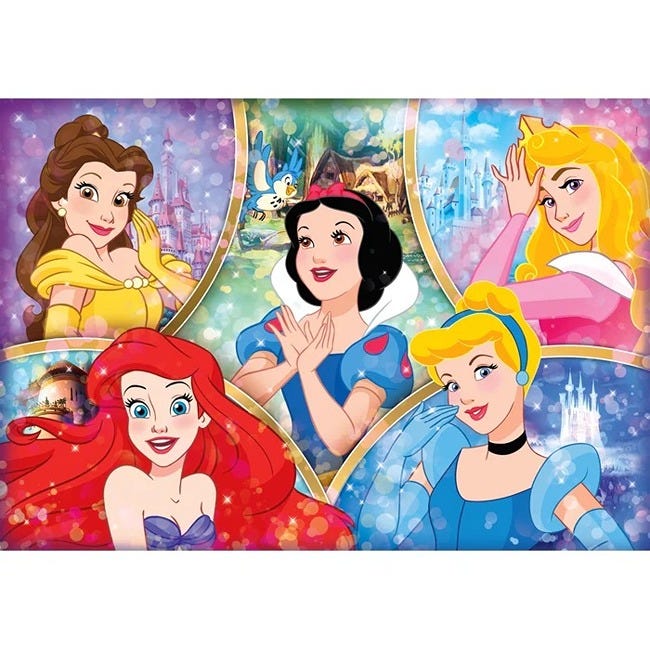 CLEMENTONI DISNEY PRINCESS - 180 PCS PUZZLE
