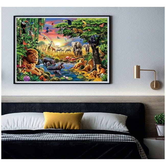 CLEMENTONI HQC THE AFRICAN GATHERING - 2000 PCS PUZZLE