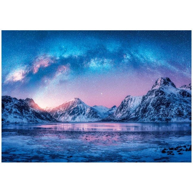 CLEMENTONI HQ COLLECTION PEACE LIGHT BLUE - 500 PCS PUZZLE