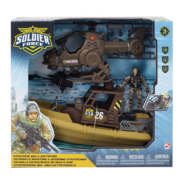 CHAPMEI SOLDIER FORCE STRATEGIC OCEAN PATROL PLAYSET