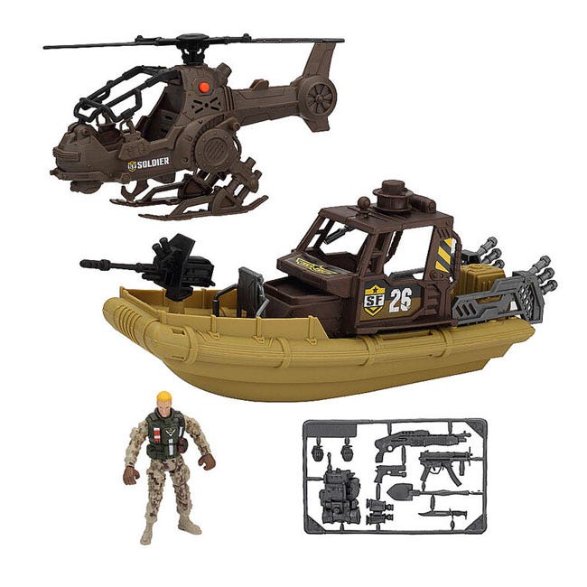 CHAPMEI SOLDIER FORCE STRATEGIC OCEAN PATROL PLAYSET