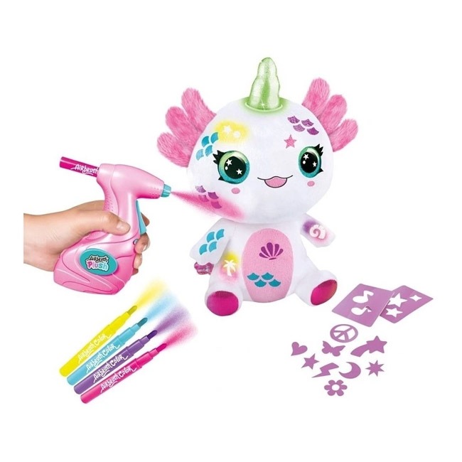 CANAL TOYS AIRBRUSH PLUSH - AXOLOTLCORN LIGHT UP