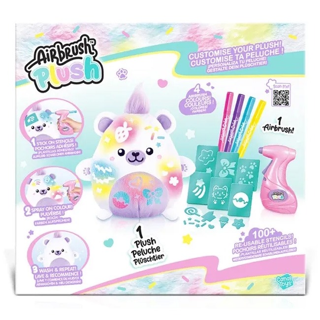 CANAL TOYS AIRBRUSH PLUSH - KAWAII BEAR