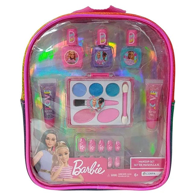 CORPA BARBIE MAKEUP SET PVC BACKPACK