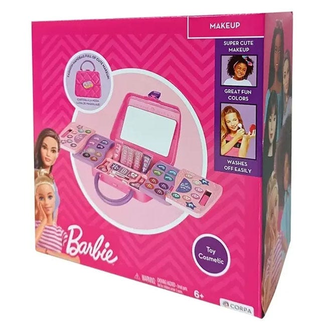 CORPA BARBIE 5 DECKS SLIDING HANDBAG WITH MAKEUP