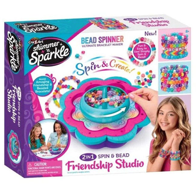 CRA-Z-ART SHIMMER N SPARKLE 2-IN-1 SPIN AND BEAD FRIENDSHIP