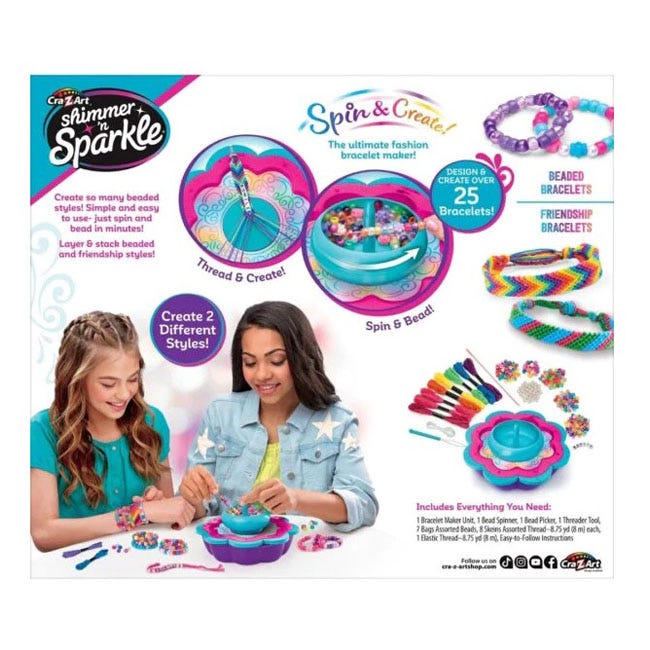 CRA-Z-ART SHIMMER N SPARKLE 2-IN-1 SPIN AND BEAD FRIENDSHIP