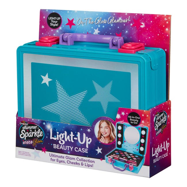 CRA-Z-ART SHIMMER N SPARKLE LIGHT UP BEAUTY CASE