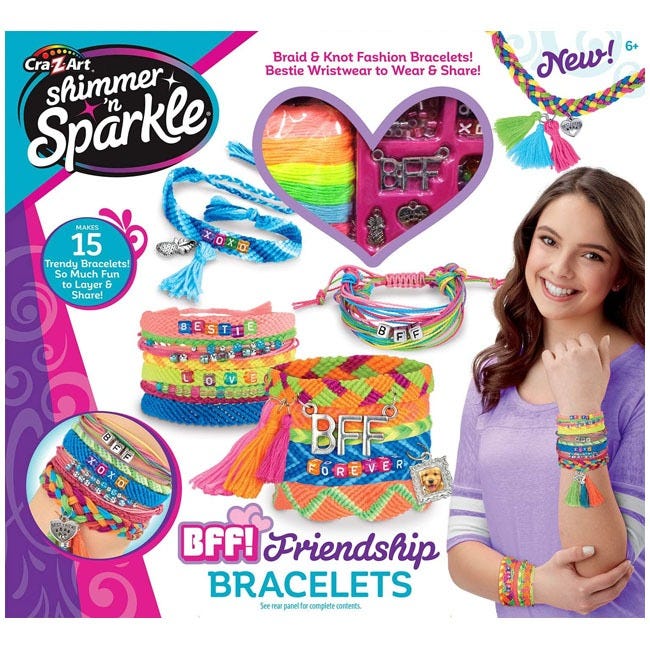 CRA-Z-ART SHIMMER N SPARKLE BFF FRIENDSHIP BRACELET