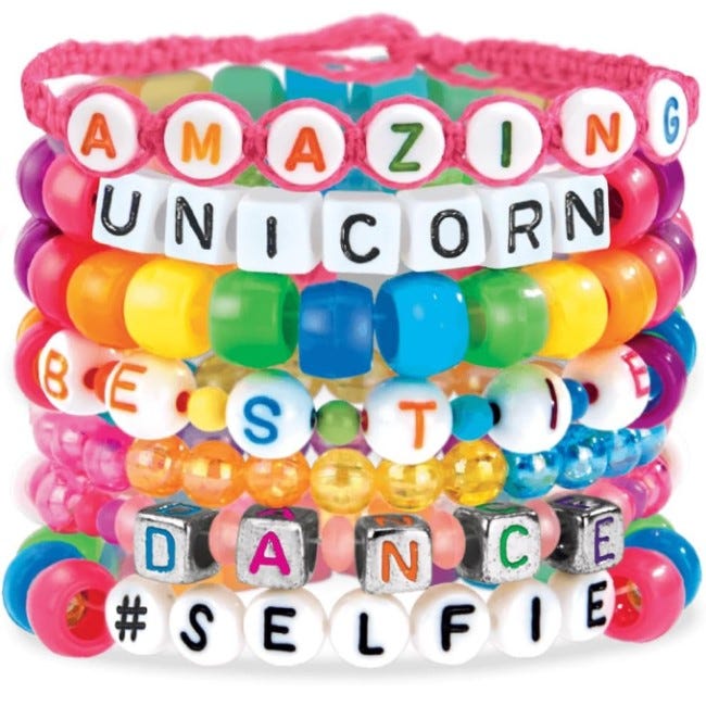 CRA-Z-ART SHIMMER N SPARKLE DELUXE BEAD AND CHARM BRACELET