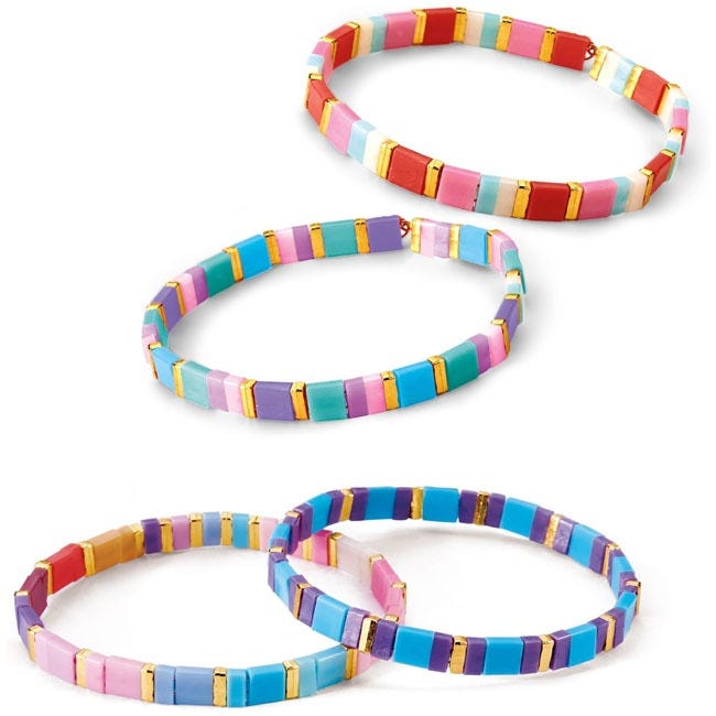 CRA-Z-ART SHIMMER N SPARKLE DOT N DASHES TILA BEAD BRACELET