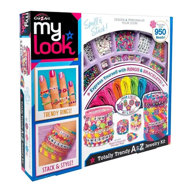 CRA-Z-ART SHIMMER N SPARKLE TOTALLY TRENDY A TO Z JEWELRY KI