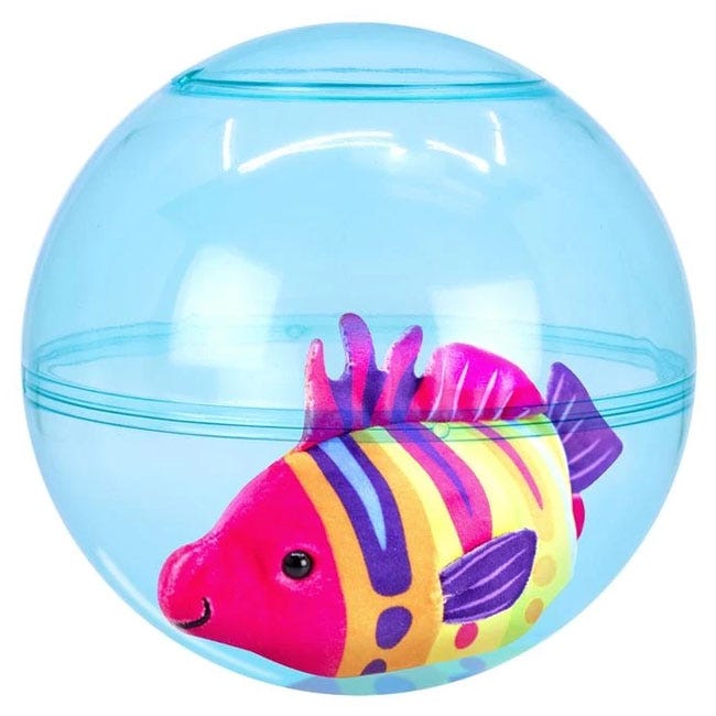 ZHUZHU AQUARIUM BUBBLE BALL AND SURFBOARD PLAYSET
