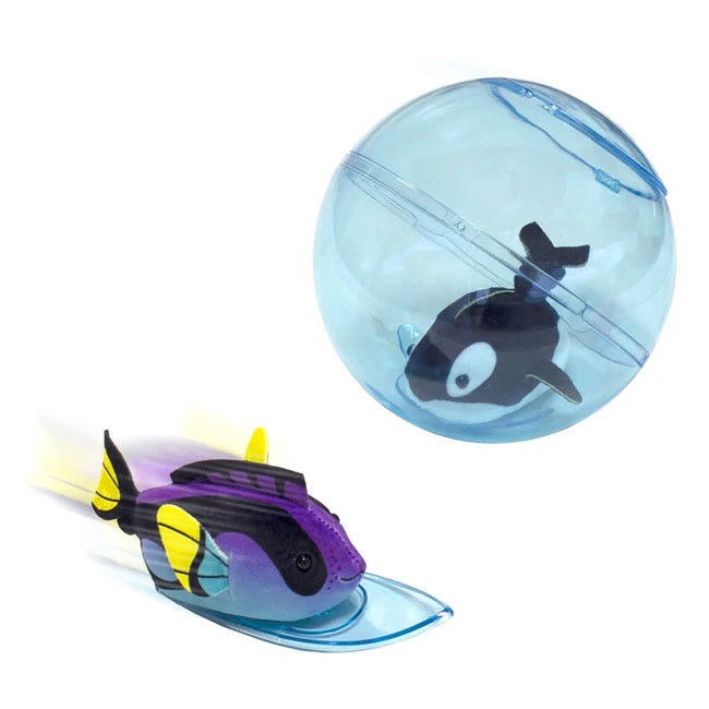 ZHUZHU AQUARIUM BUBBLE BALL AND SURFBOARD PLAYSET