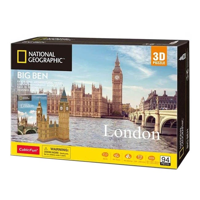 CUBICFUN NGEO 3D PUZZLE BIG BEN LONDON - 94 PCS PUZZLE