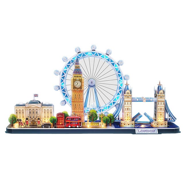 CUBICFUN LED SERIES 3D PUZZLE CITY LONDON - 186 PCS PUZZLE