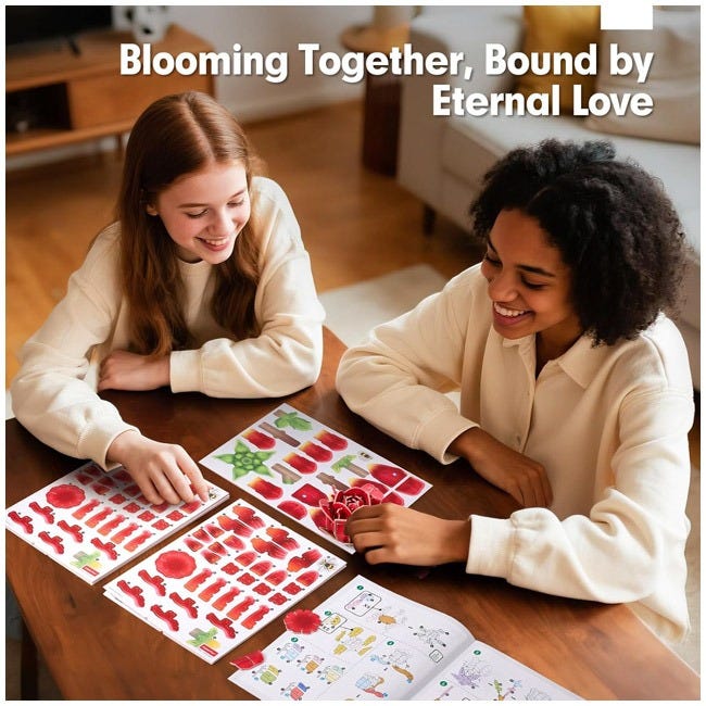 CUBICFUN 3D PUZZLE ROSE FLOWER BOUQUET - 312 PCS PUZZLE