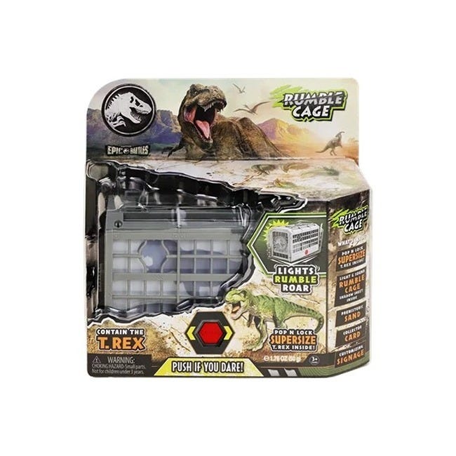 JURASSIC WORLD REBIRTH EPIC BATTLES RUMBLE CAGE