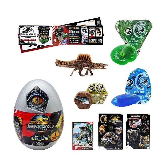 JURASSIC WORLD REBIRTH CAPTIVZ SURPRISE EGG