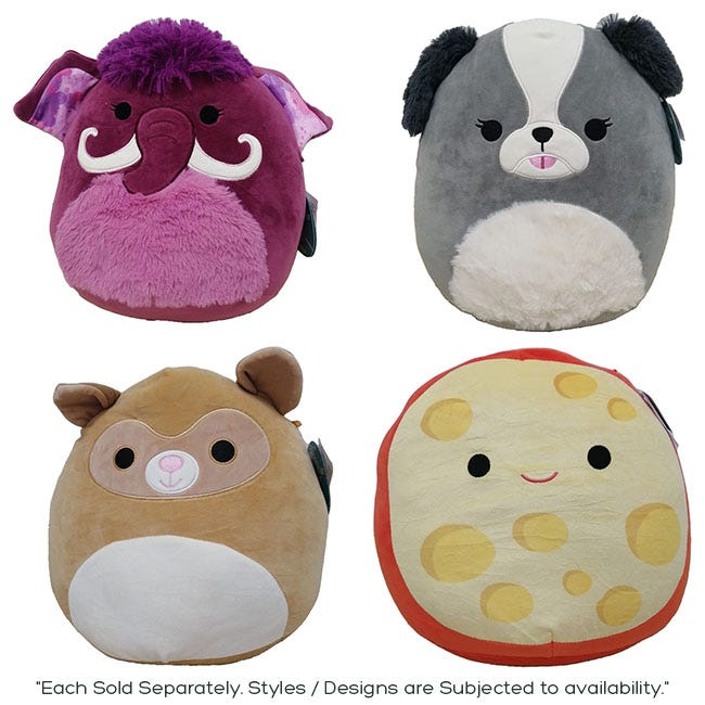 SQUISHMALLOWS 12-INCH MEDIUM PLUSH ASSORTED