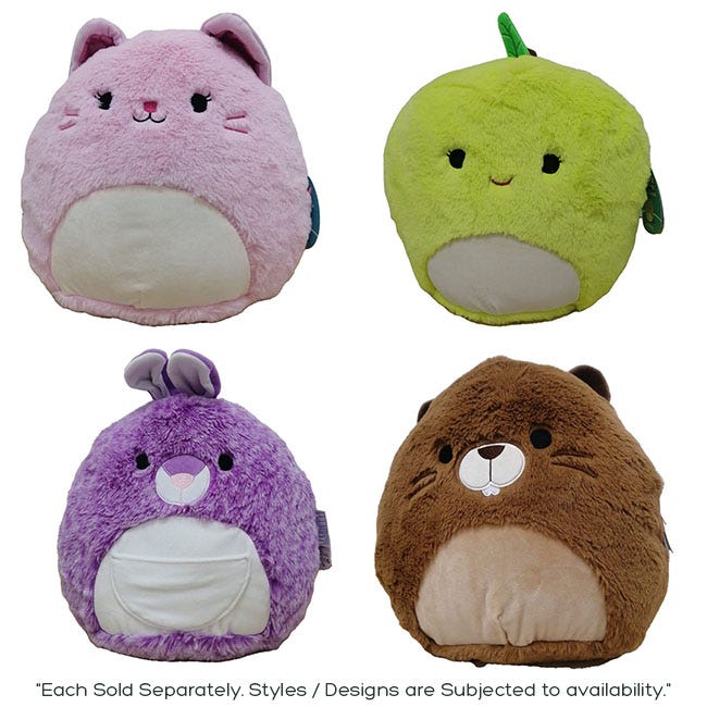 SQUISHMALLOWS 12-INCH MEDIUM FUZZAMALLOW ASSORTMENT B PLUSH