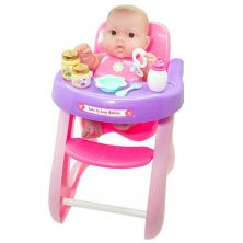 BERENGUER DOLLS LOTS TO LOVES 14 INCH WITH HIGH CHAIR