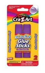 CRA-Z-ART WASHABLE AND DISAPPEARING PURPLE GLUE STICK