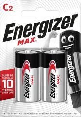 ENERGIZER MAX C SIZE 2PC BATTERY PACK