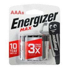ENERGIZER MAX AAA 8PC BATTERY PACK