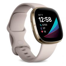 FITBIT SENSE LUNAR WHITE/SOFT GOLD STAINLESS STEEL