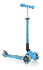 GLOBBER PRIMO FOLDABLE WITH LIGHTS SKY BLUE