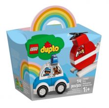 LEGO DUPLO FIRE HELICOPTER & POLICE CAR