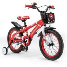 LITTLE ANGEL 18-INCH BICYCLE - SUPERHEROES RED